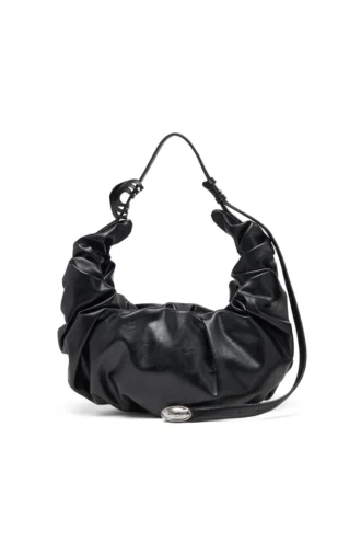 grab-d hobo l Grab-D L-Parlak PU’dan üretilmiş büyük boy buruşuk hobo çanta