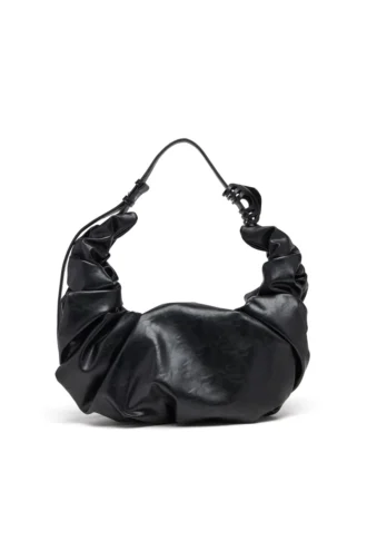 grab-d hobo l Grab-D L-Parlak PU’dan üretilmiş büyük boy buruşuk hobo çanta