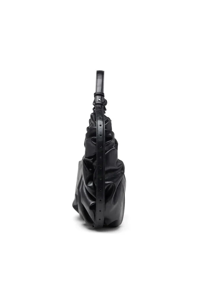 grab-d hobo l Grab-D L-Parlak PU’dan üretilmiş büyük boy buruşuk hobo çanta