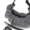 grab-d hobo s Grab-D S-Small scrunched hobo çanta, kristal denim