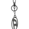 holy-c Metal Oval D anahtarlık, kristallerle süslenmiş