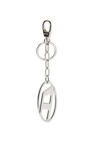 holy-c Metal Oval D anahtarlık, kristallerle süslenmiş