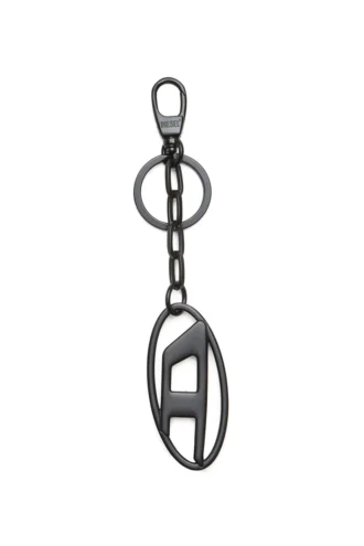 holy-c Metal Oval D anahtarlık, kristallerle süslenmiş