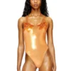 ivo_nny_swimsuit Lotus desenli metalik mayo