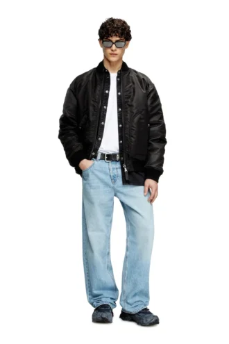 j-held Oval D detaylı, yastıklı naylon bomber ceket