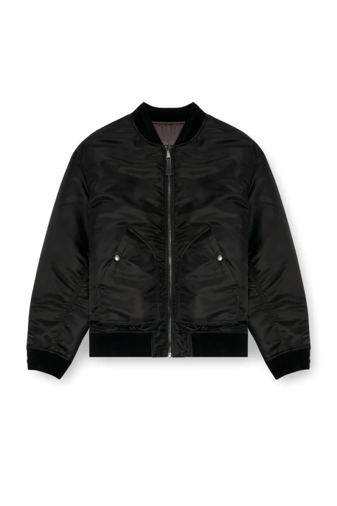 j-held Oval D detaylı, yastıklı naylon bomber ceket