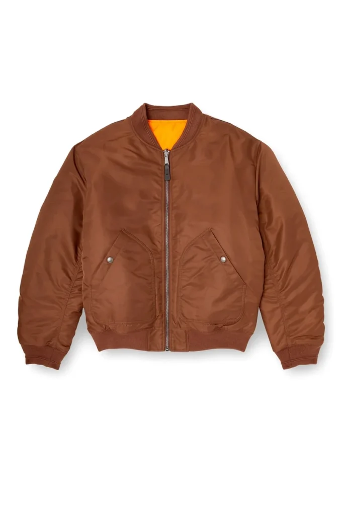j-held Oval D detaylı, yastıklı naylon bomber ceket