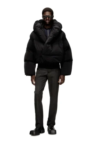 j-scotts-padded-a Streç naylon sargılı puffer ceket