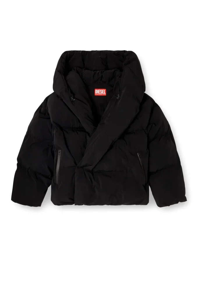 j-scotts-padded-a Streç naylon sargılı puffer ceket