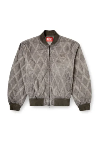 j-type-treat Yastıklı argyle kapitone bomber ceket