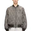 j-type-treat Yastıklı argyle kapitone bomber ceket