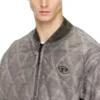 j-type-treat Yastıklı argyle kapitone bomber ceket