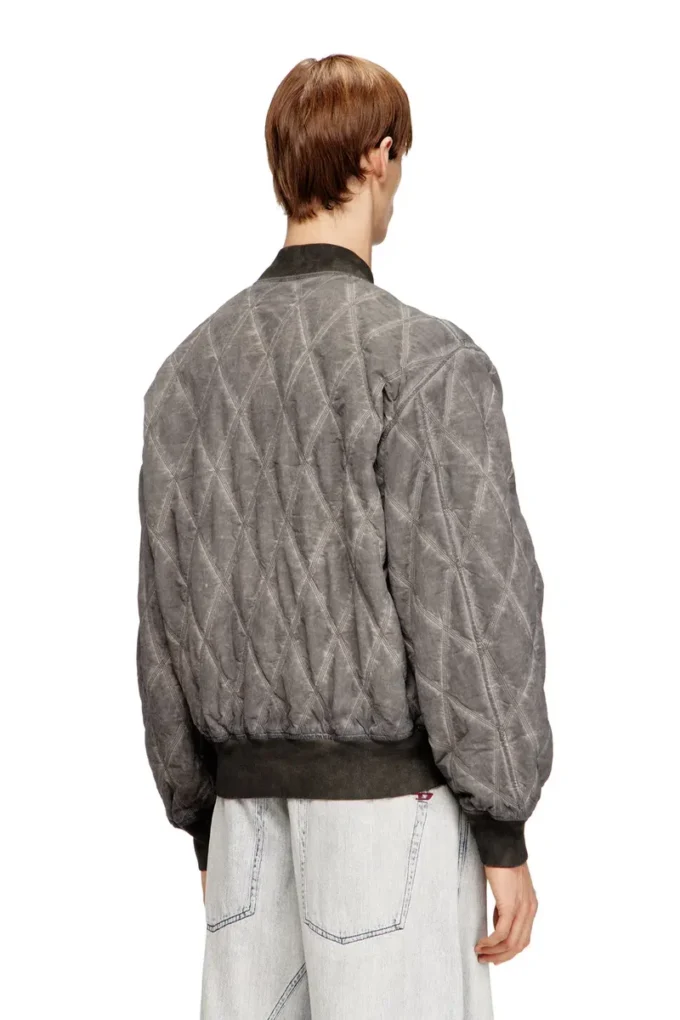 j-type-treat Yastıklı argyle kapitone bomber ceket