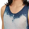 k-bossino Devoré metalik örgü tank top