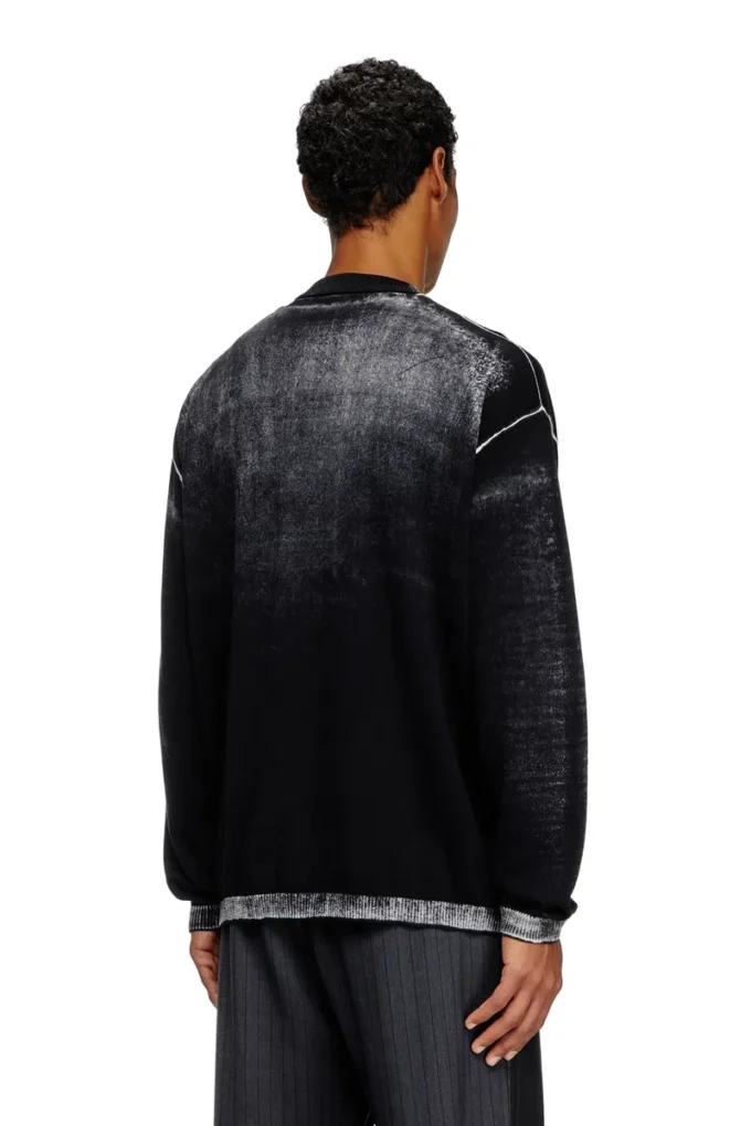 k-larence-cardigan-b Ters baskı pamuklu hırka