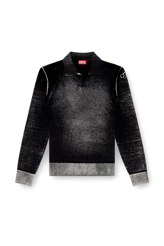 k-lorenzo Ters baskı polo kazak