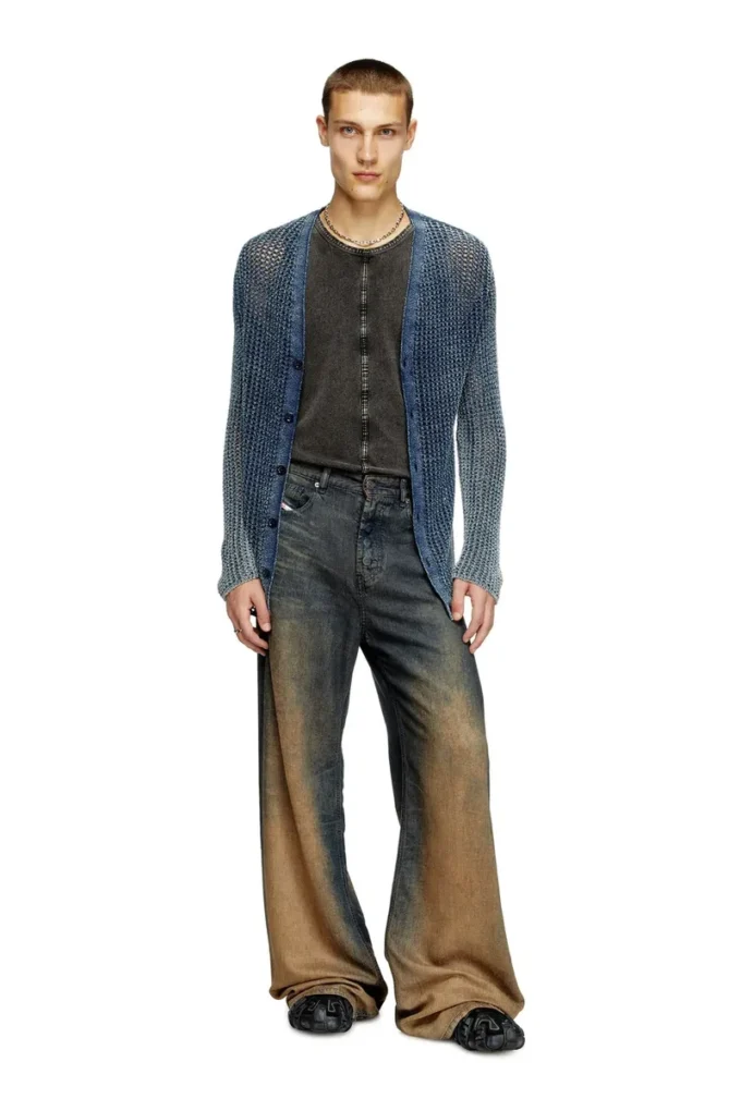 k-redram Denim iplikten örgü hırka