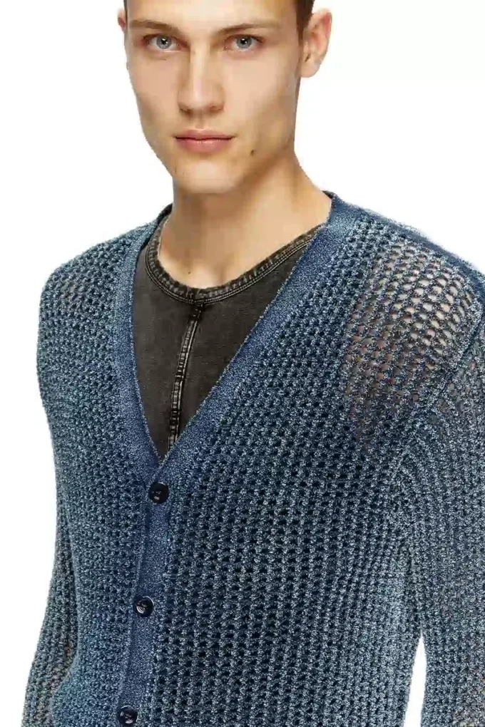k-redram Denim iplikten örgü hırka