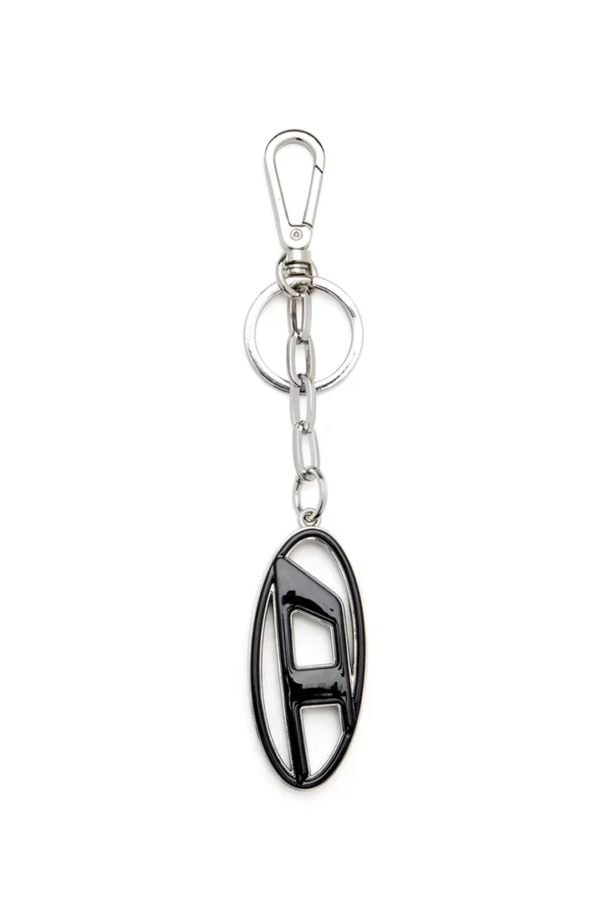 kafes katmanı Metal ve reçine Oval D anahtarlık