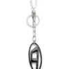 kafes katmanı Metal ve reçine Oval D anahtarlık