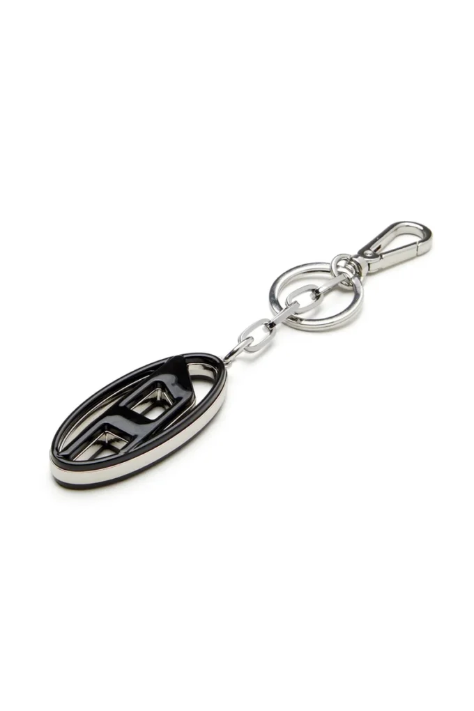 kafes katmanı Metal ve reçine Oval D anahtarlık