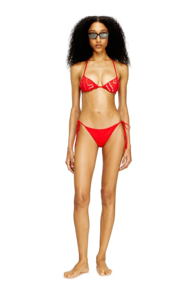 kate-d-core Grafik desenli bikini üstü