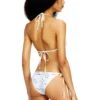 kate-d-core Houndstooth grafik desenli bikini üstü