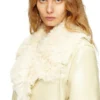 l-aconic Patent shearling ceket