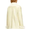 l-aconic Patent shearling ceket