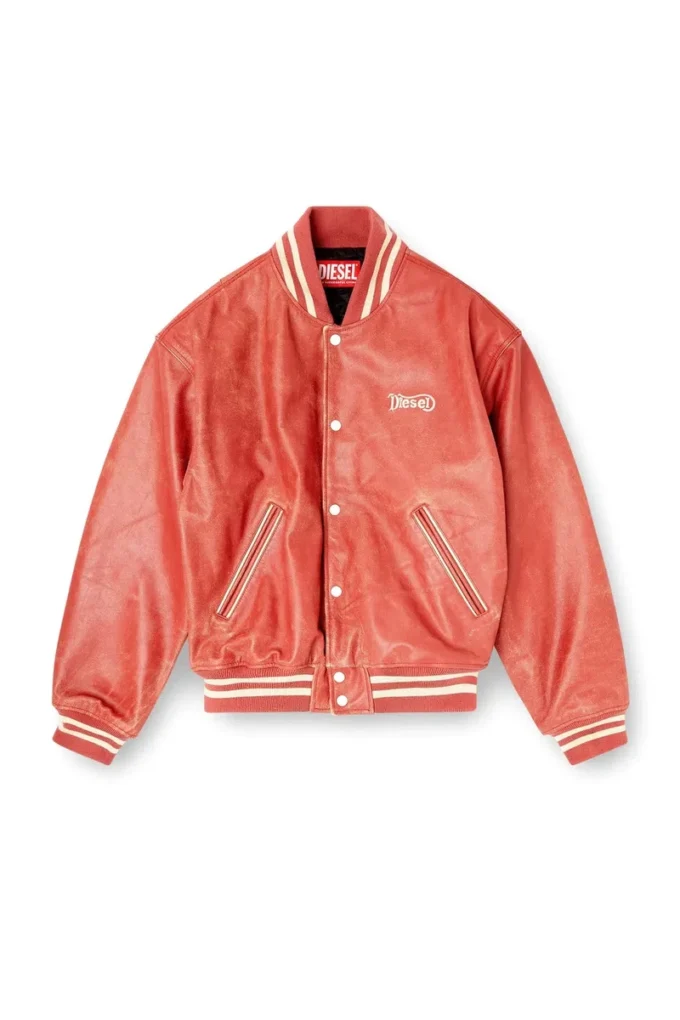 l-difordi-20th Diesel logolu deri bomber ceket