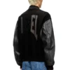 l-nyman Pamuk ve deri varsity bomber ceket