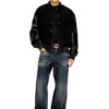 l-nyn Denim ve deri bomber ceket