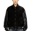 l-nyn Denim ve deri bomber ceket