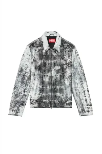 l-pylon-a İşlenmiş deriden blouson ceket