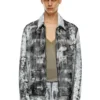 l-pylon-a İşlenmiş deriden blouson ceket