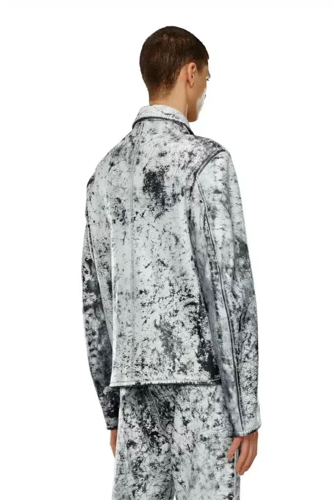 l-pylon-a İşlenmiş deriden blouson ceket
