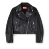 l-unatic Biker ceket, mumlu deri