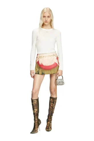 m-alinesa Kesik logolu yün kazak
