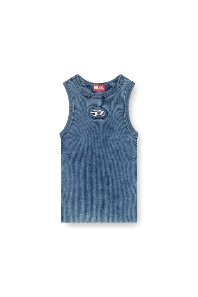 m-anchor-a-sl Oval D detaylı ribana tank top