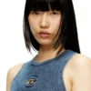 m-anchor-a-sl Oval D detaylı ribana tank top