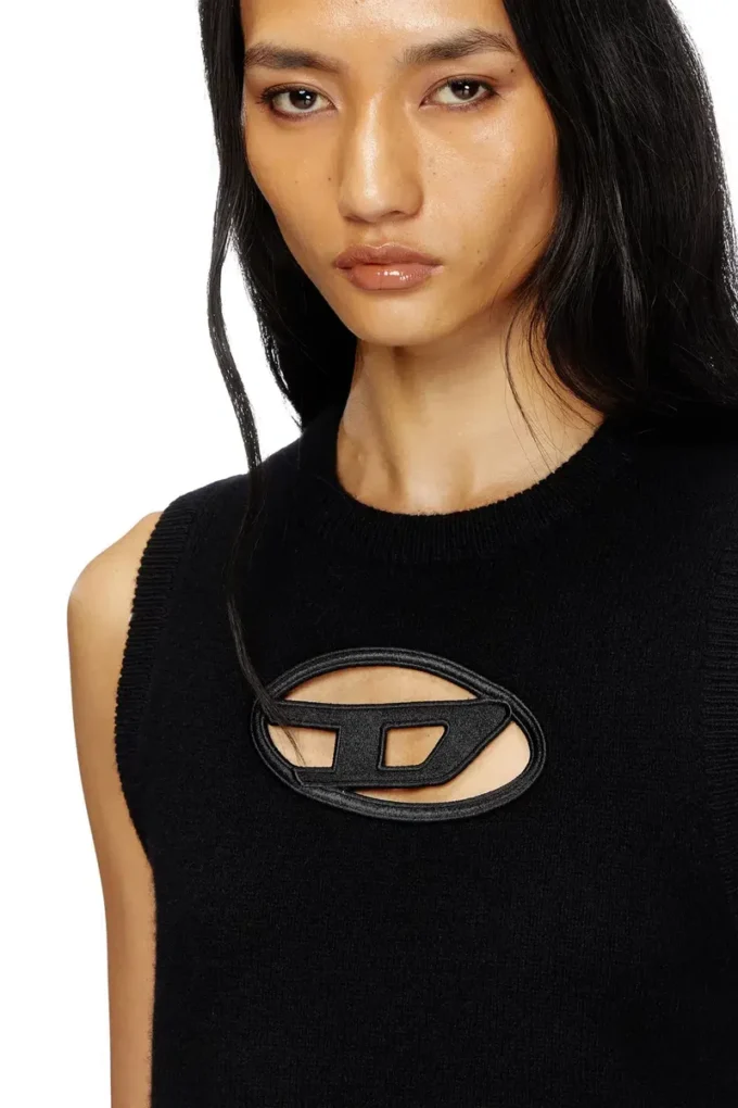 m-argarin-sl Kaşmir karışımlı örgü tank top
