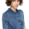 m-fenny-drs Denim efektli örgü polo midi elbise m-fenny-drs Denim efektli örgü polo midi elbise