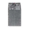m-meryn Denim kargo cepli örgü midi etek