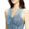 m-milong Parlak efektli denim iplik midi elbise m-milong Parlak efektli denim iplik midi elbise