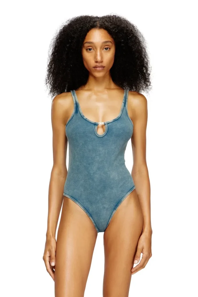 maura-dnm Mermer yıkamalı streç pamuktan bodysuit
