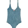 maura-dnm Mermer yıkamalı streç pamuktan bodysuit