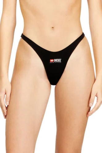 micro-punchy-d-core-3pack Logolu streç pamuklu tanga 3’lü paket