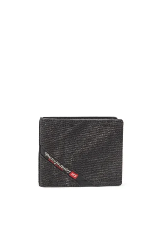 multi-pkts bi fold coin s 3d Logo detaylı denim cüzdan
