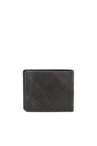 multi-pkts bi fold coin s 3d Logo detaylı denim cüzdan