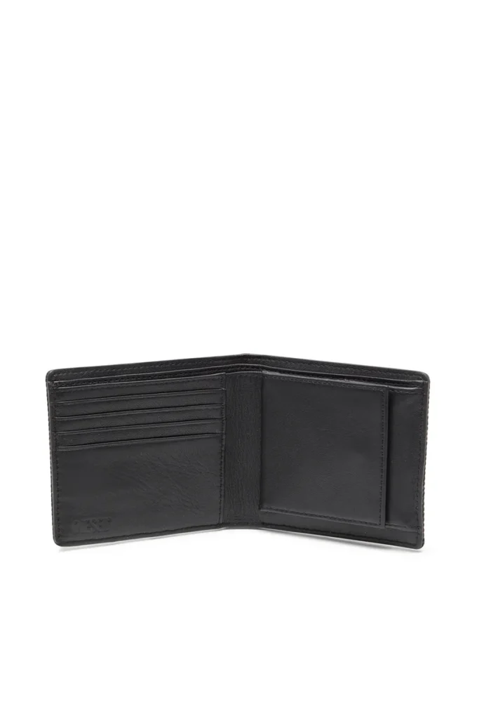 multi-pkts bi fold coin s 3d Logo detaylı denim cüzdan